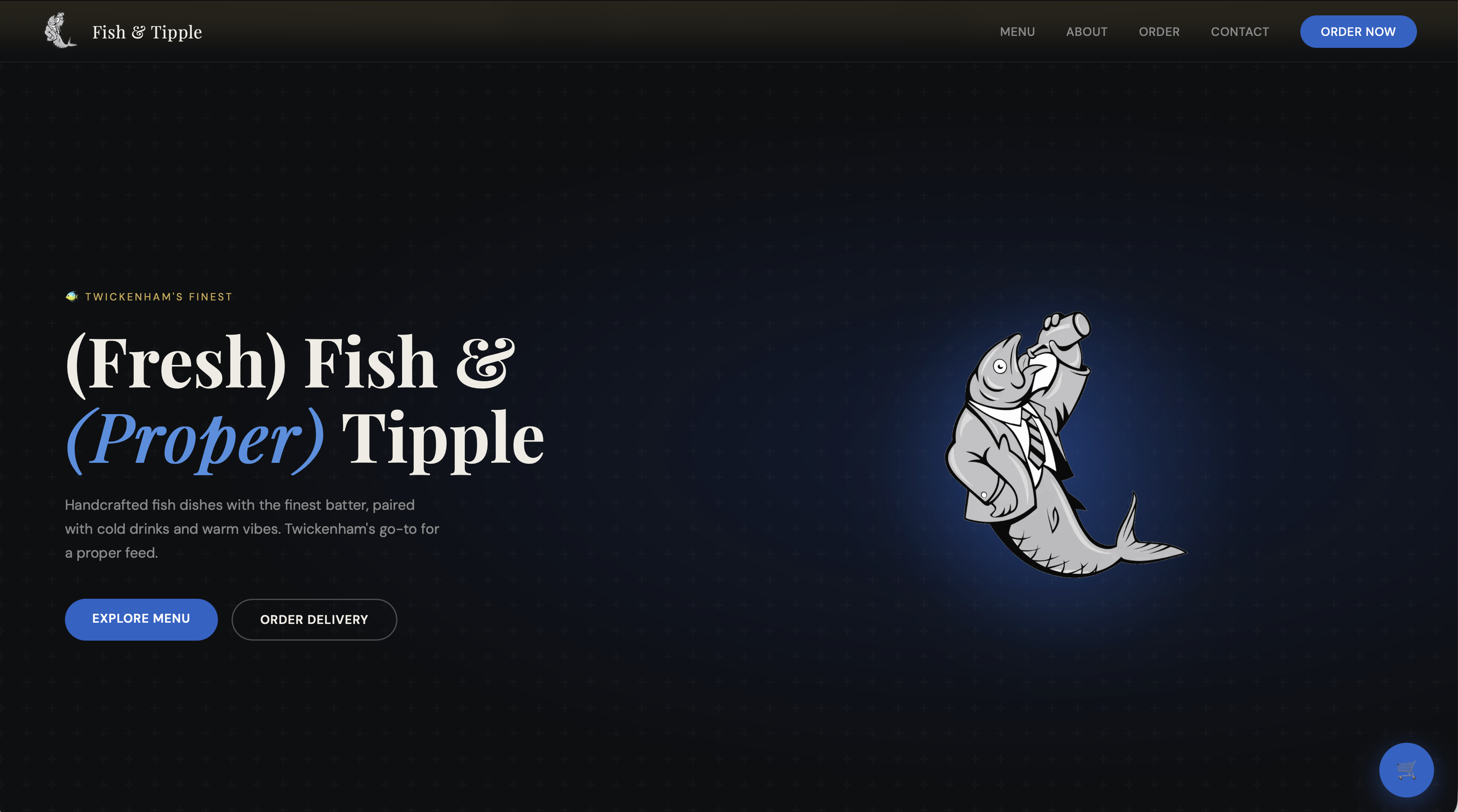 Fish & Tipple website screenshot
